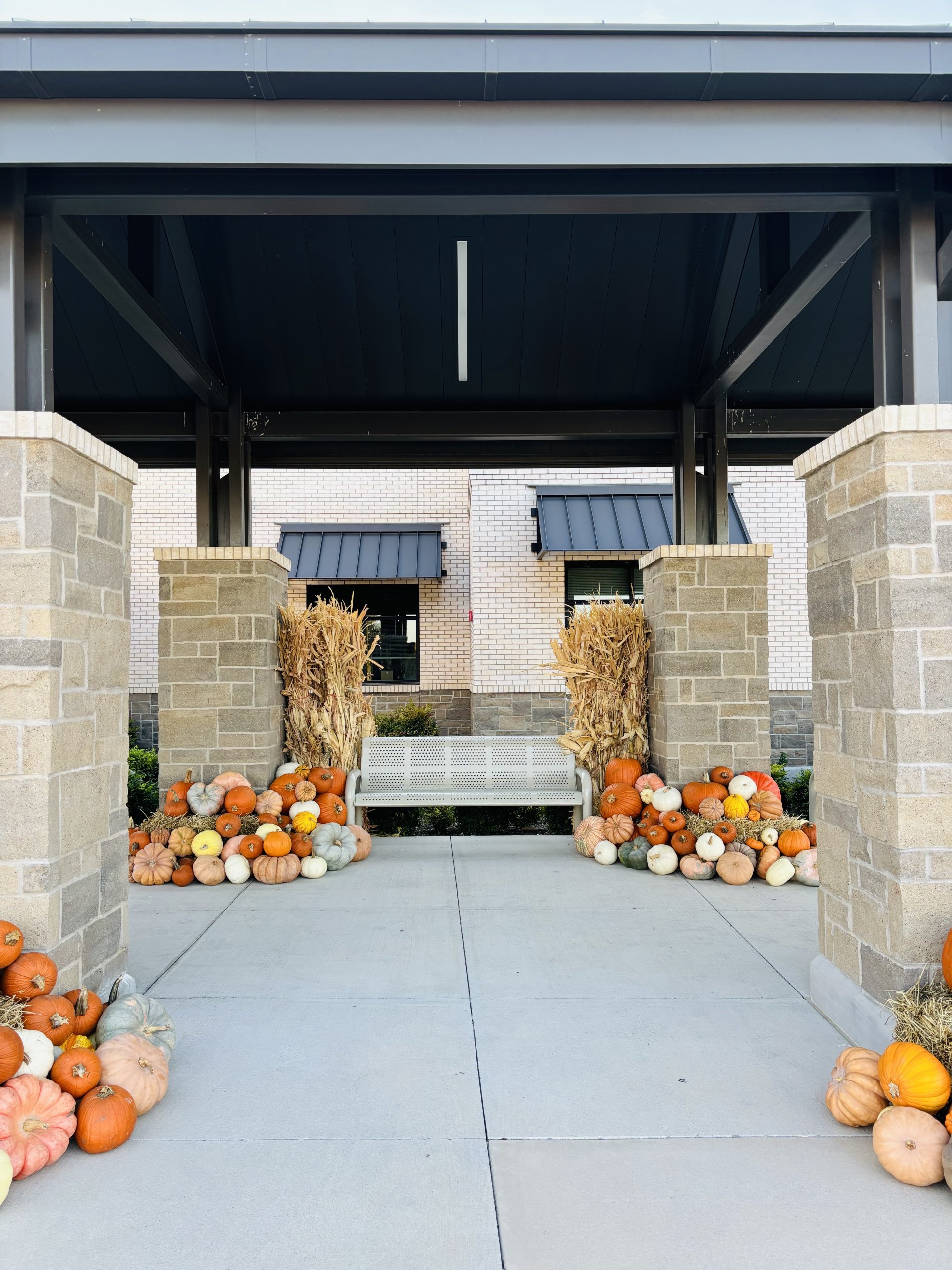 pumpkin delivery, porch pumpkins, fall porch displays, professional pumpkin deisplays